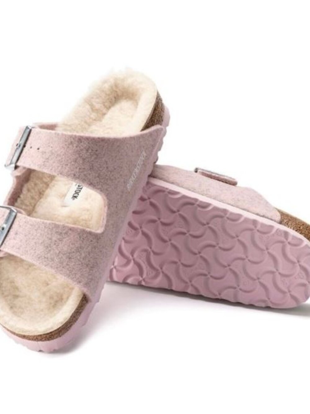 Birkenstock Arizona Rivet, size 5 US womens, color pink.